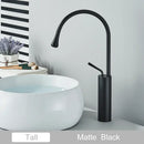 GobekUsa Gold Tall Basin Faucet, 360 Swivel Waterfall Mixer for Bathroom Washbasin