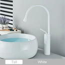 GobekUsa Gold Tall Basin Faucet, 360 Swivel Waterfall Mixer for Bathroom Washbasin