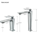 GobekUsa Black Tall Basin Brass Bathroom Sink Faucet Single Handle Deck Mounted