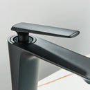 GobekUsa Black Tall Basin Brass Bathroom Sink Faucet Single Handle Deck Mounted