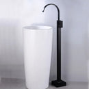 GobekUsa Black Tall Basin Faucet Single Handle Cold Hot Water Mixer Sink Tap