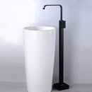 GobekUsa Black Tall Basin Faucet Single Handle Cold Hot Water Mixer Sink Tap