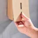 Modern matte black wall-mounted soap dispenser kitchen push label by Decorbites