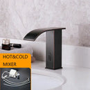GobekUsa Automatic Sensor Water Mixer Crane Deck Mounted Bathroom Faucet