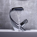 GobekUsa Gray Basin Faucet | Brass Chrome Mixer Tap | Single Handle Sink Faucet