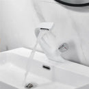 GobekUsa Gray Basin Faucet | Brass Chrome Mixer Tap | Single Handle Sink Faucet