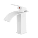 GobekUsa Black Waterfall Basin Faucet Mixer Tap for Vessel Sinks - Single Hole