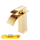 GobekUsa Black Waterfall Basin Faucet Mixer Tap for Vessel Sinks - Single Hole