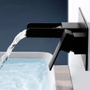 GobekUsa Blanoir Black Chrome Waterfall Basin Mixer Tap Set