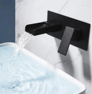 GobekUsa Blanoir Black Chrome Waterfall Basin Mixer Tap Set