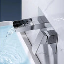 GobekUsa Blanoir Black Chrome Waterfall Basin Mixer Tap Set