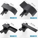 GobekUsa Matte Black Waterfall Bathtub Shower Faucet, Floor Standing Hot Cold Mixer Tap
