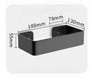 Modern matte black & white aluminum bathroom corner shelf storage by Decorbites