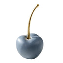 GobekUsa Blue Resin Apple Ornaments - Lucky Fruit Sculpture for Home Decoration