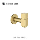 GobekUsa Brass Black Wall Mount Garden Faucet for Extended Outdoor Use