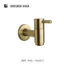 GobekUsa Brass Black Wall Mount Garden Faucet for Extended Outdoor Use
