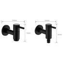 GobekUsa Brass Black Wall Mount Garden Faucet for Extended Outdoor Use