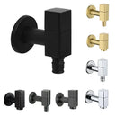 GobekUsa Brass Black Wall Mount Garden Faucet for Extended Outdoor Use