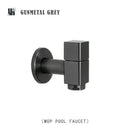 GobekUsa Brass Black Wall Mount Garden Faucet for Extended Outdoor Use