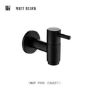 GobekUsa Brass Black Wall Mount Garden Faucet for Extended Outdoor Use