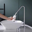 GobekUsa Brushed Black Basin Faucet with Rotating Two-Hole Sink Tap - Widespread Bathroom Tap