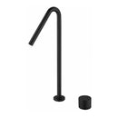 GobekUsa Brushed Black Basin Faucet with Rotating Two-Hole Sink Tap - Widespread Bathroom Tap