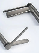 GobekUsa Basin Faucet: Deck Mounted Hot Cold Water Mixer Taps for Bathroom Sink