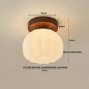 GobekUsa LED Wood Canopy Ceiling Lamp Modern Living Room Light Fixtures