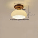 GobekUsa LED Wood Canopy Ceiling Lamp Modern Living Room Light Fixtures