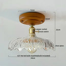 GobekUsa LED Wood Canopy Ceiling Lamp Modern Living Room Light Fixtures