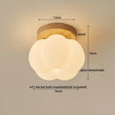 GobekUsa LED Wood Canopy Ceiling Lamp Modern Living Room Light Fixtures