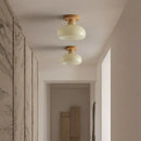 GobekUsa LED Wood Canopy Ceiling Lamp Modern Living Room Light Fixtures