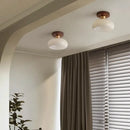 GobekUsa LED Wood Canopy Ceiling Lamp Modern Living Room Light Fixtures