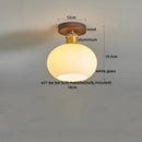 GobekUsa LED Wood Canopy Ceiling Lamp Modern Living Room Light Fixtures