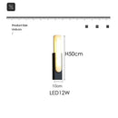 GobekUsa 19.6＂LED Marble Wall Sconce - Modern Indoor Bedside Lighting for Living Room