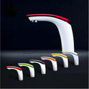 GobekUsa Brass Baking Finish Basin Faucet - 12 Colors Hot/Cold Mixer Tap