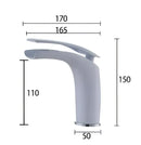 GobekUsa Brass Baking Finish Basin Faucet - 12 Colors Hot/Cold Mixer Tap