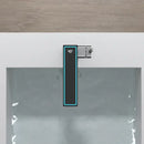GobekUsa Digital Display Square Sink Mixer with Single Handle in Gray.