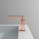 GobekUsa Digital Display Square Sink Mixer with Single Handle in Gray.