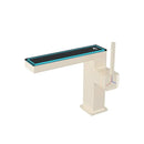 GobekUsa Digital Display Square Sink Mixer with Single Handle in Gray.
