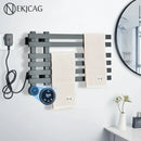 GobekUsa Digital Touch Bathroom Towel Warmer Rack - Smart Home Aluminum Dryer
