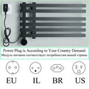 GobekUsa Digital Touch Bathroom Towel Warmer Rack - Smart Home Aluminum Dryer