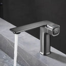GobekUsa Gray Sink Mixer with Memory Switch Single Handle Deck Mounted Tap