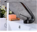 GobekUsa Gray Sink Mixer with Memory Switch Single Handle Deck Mounted Tap