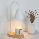 GobekUsa Electric Candle Lamp Warmer: Romantic Wooden Base Aromatherapy Light for Bedside Decor