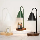 GobekUsa Electric Candle Lamp Warmer: Romantic Wooden Base Aromatherapy Light for Bedside Decor