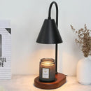 GobekUsa Electric Candle Lamp Warmer: Romantic Wooden Base Aromatherapy Light for Bedside Decor