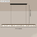 GobekUsa Modern Matte Metal Island LED Ceiling Light with Simple Acrylic Shade