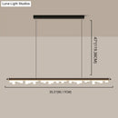 GobekUsa Modern Matte Metal Island LED Ceiling Light with Simple Acrylic Shade