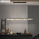 GobekUsa Modern Matte Metal Island LED Ceiling Light with Simple Acrylic Shade